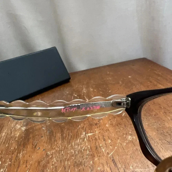 BETSEY JOHNSON WOMENS EYEGLASSES Gone gingham BJ067 52-17-140 MM - Picture 7 of 12